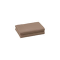 Set of Two Light Brown Cotton Queen Pillowcases on a white background