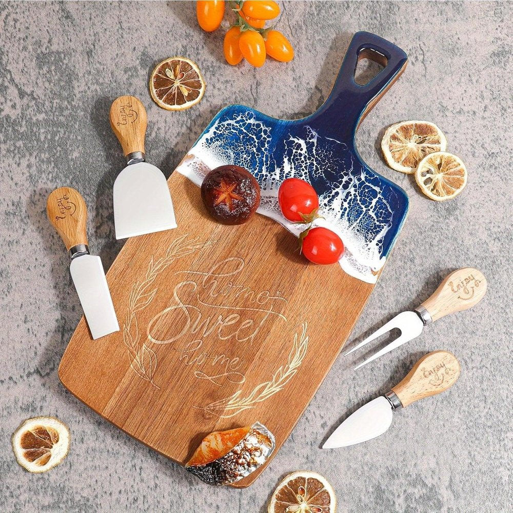 9" Beige Metal Cooking Utensil Set on a white background