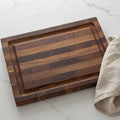 16" Brown Solid Wood Cutting Board With Juice Groove