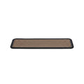Set Of Six Black And Natural Polypropylene And Rubber Stair Treads on a white background