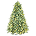 7' Pre Lit Full Spruce Christmas Tree on a white background