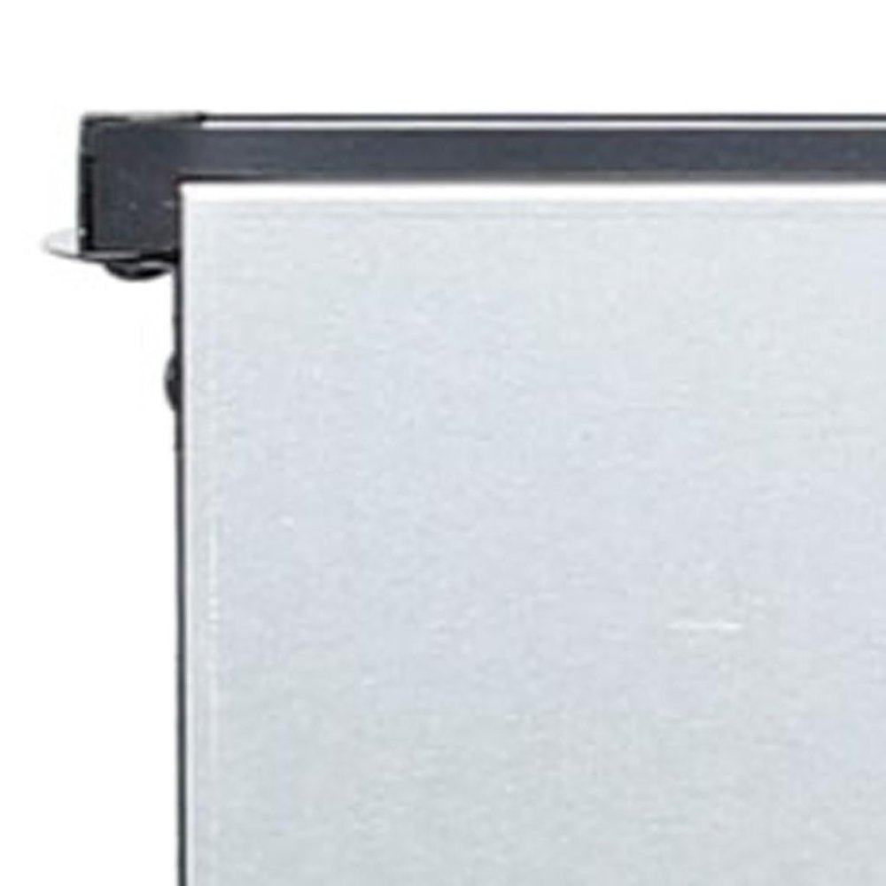 24" Black Metal Electric Fireplace Insert With LED