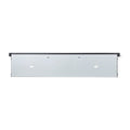 24" Black Metal Electric Fireplace Insert With LED. Fireplace isolated on a plain white background, finished in black metal.