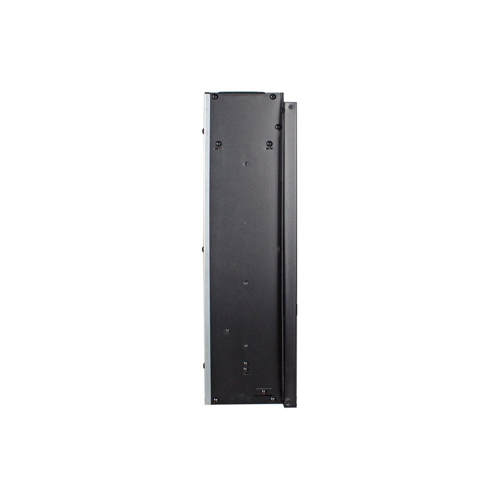 24" Black Metal Electric Fireplace Insert With LED