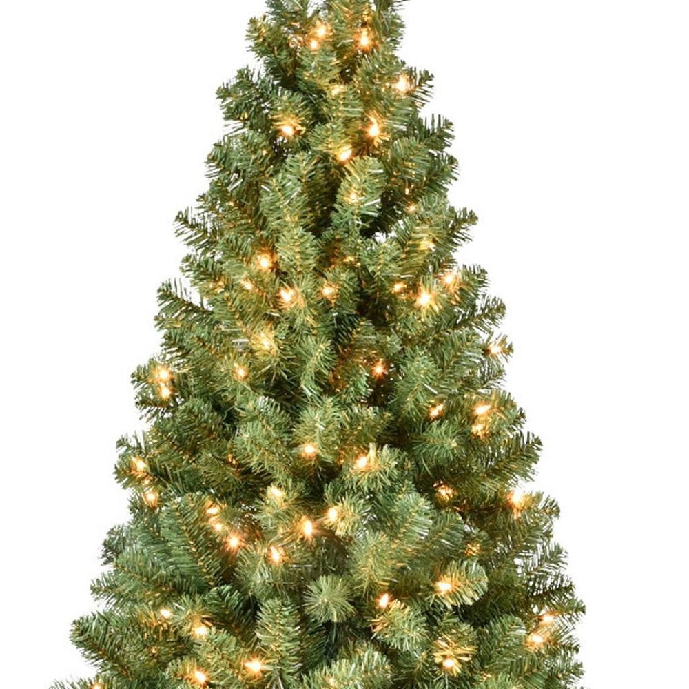 7' Pre Lit Full Spruce Christmas Tree - 84.00" H x 48.00" W x 48.00" D