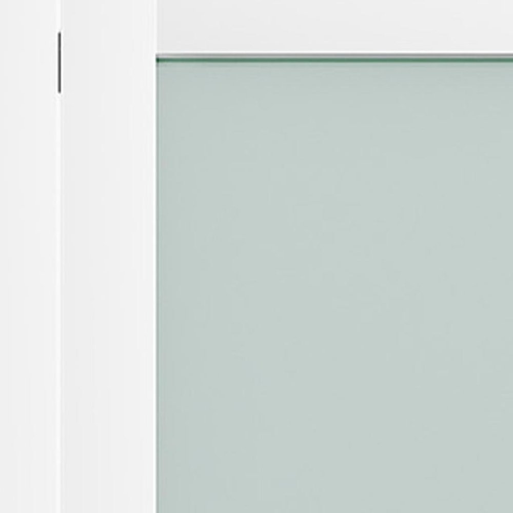 Set Of Two 78" X 36" White Glass Bi-Fold Door - SKU 711114