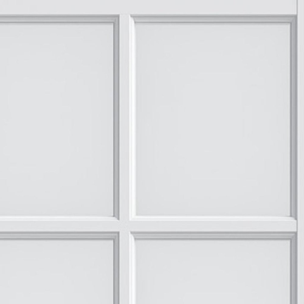 Set Of Two 78" X 36" White Glass Bi-Fold Door - SKU 711127