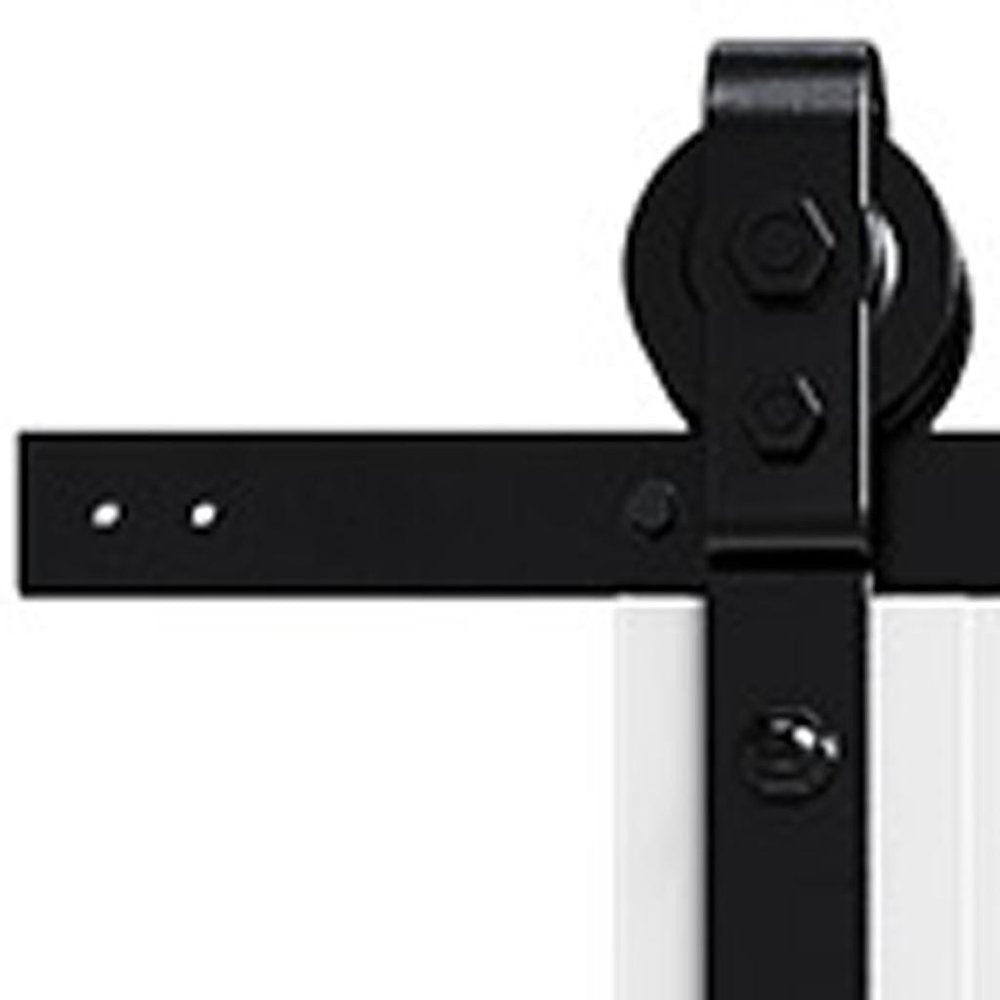Set Of Two 84" X 36" White Wood Bi-Fold Door