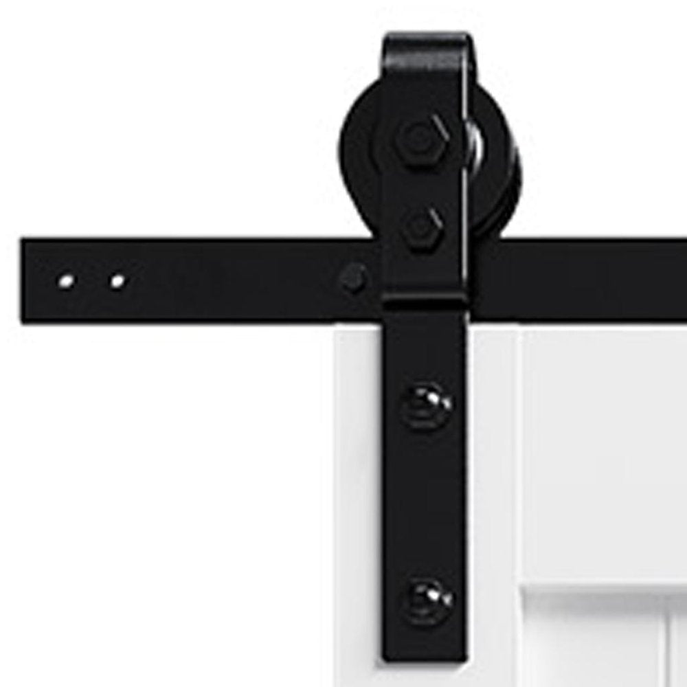 Set Of Two 84" X 36" White Wood Bi-Fold Door