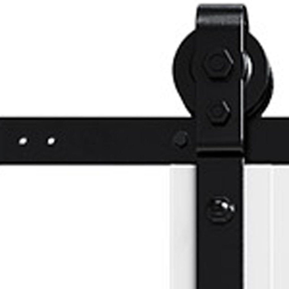 Set Of Two 84" X 40" White Wood Bi-Fold Door