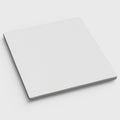 2" White Gel Memory Foam King Mattress Topper. Mattress topper isolated on a plain white background, showing its white color.