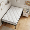 2" White Cotton Twin XL Mattress Topper