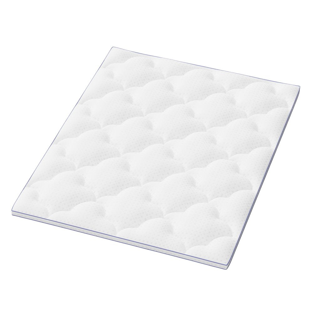 2" White Cotton Queen Mattress Topper