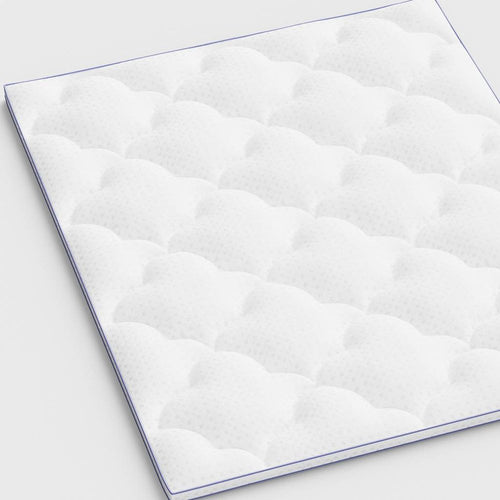 2" White Cotton Full Double Mattress Topper