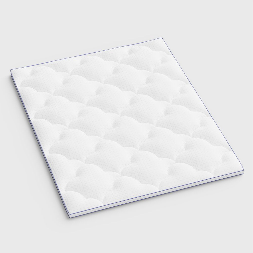 2" White Cotton Queen Mattress Topper