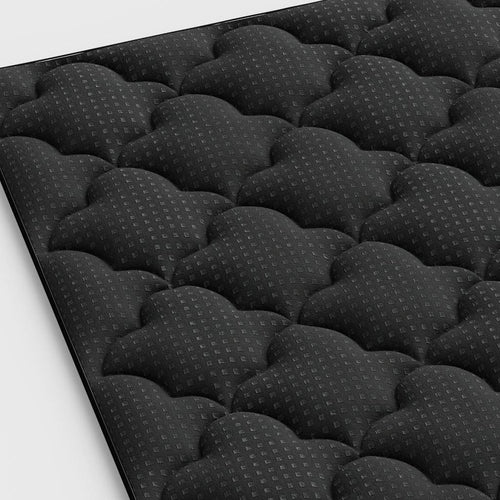 2" Black Cotton Twin XL Mattress Topper