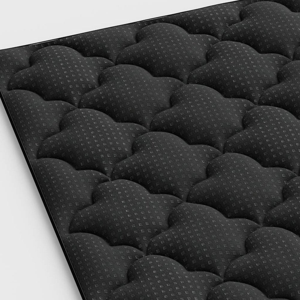 2" Black Cotton Twin XL Mattress Topper