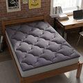 2" Dark Gray Cotton Extra Long Twin Mattress Topper