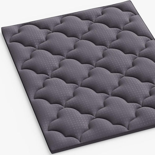 2" Dark Gray Cotton Extra Long Twin Mattress Topper