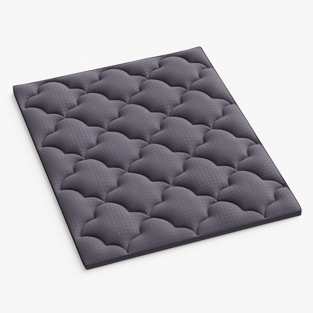 2" Dark Gray Cotton King Mattress Topper