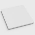 3" White Gel Memory Foam Full Double Mattress Topper. Mattress topper isolated on a plain white background, in a white finish.