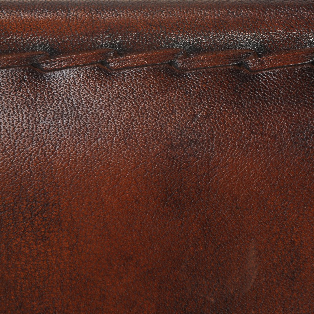 Brown and Black Fabric and Metal Free Form Solid Furniture Set close-up detail