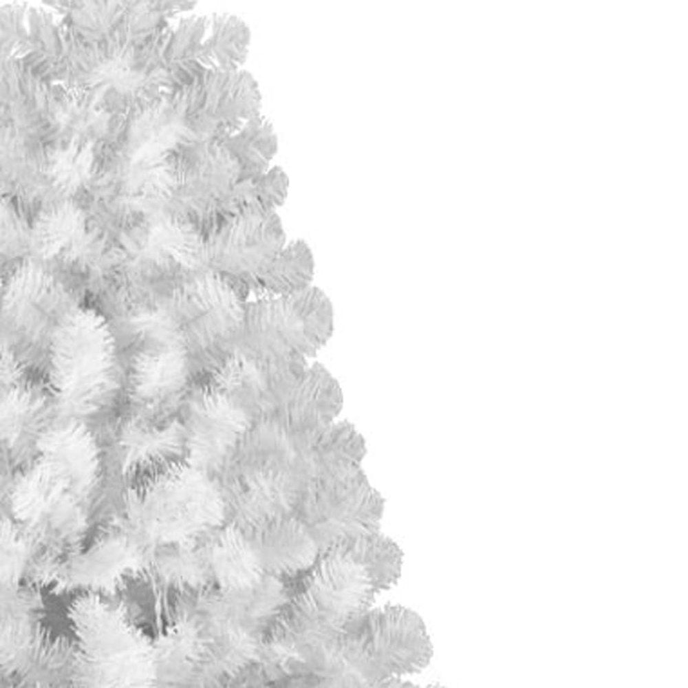 7' White Full Pine Christmas Tree on a white background