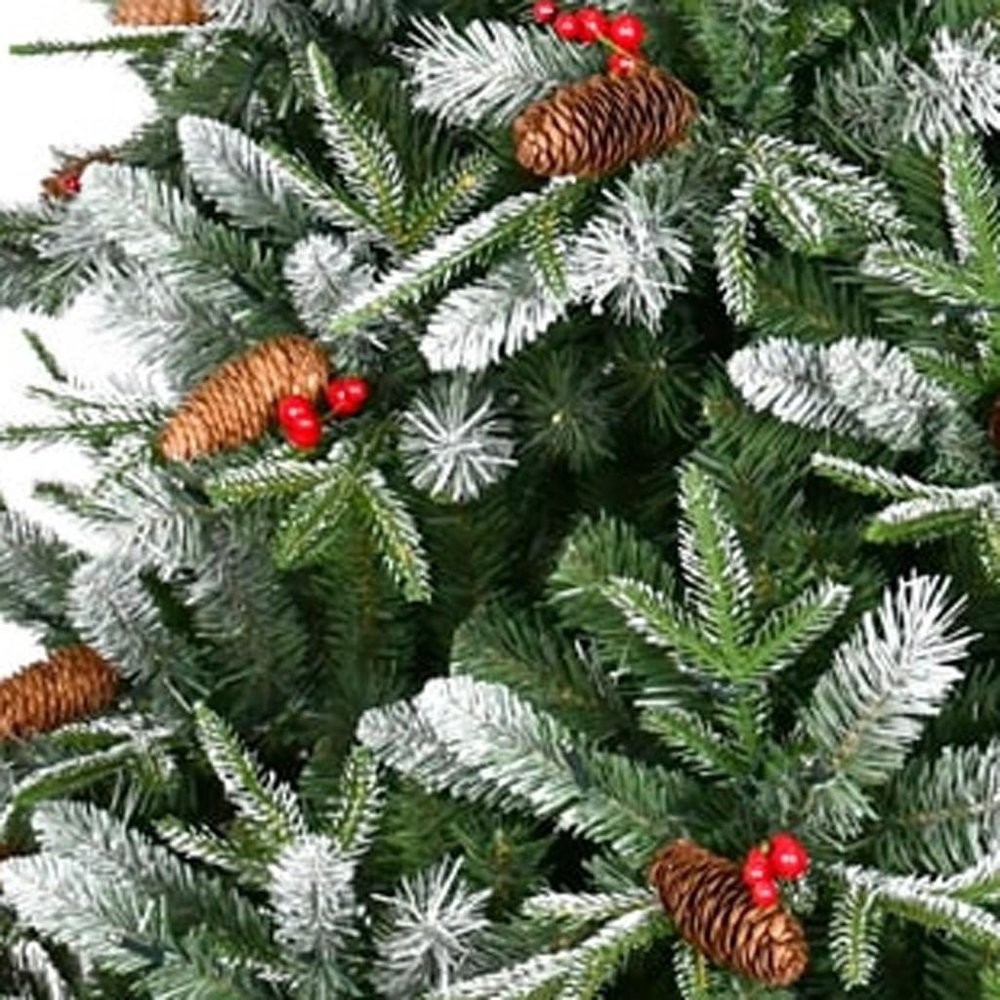 7' White Full Pine Christmas Tree