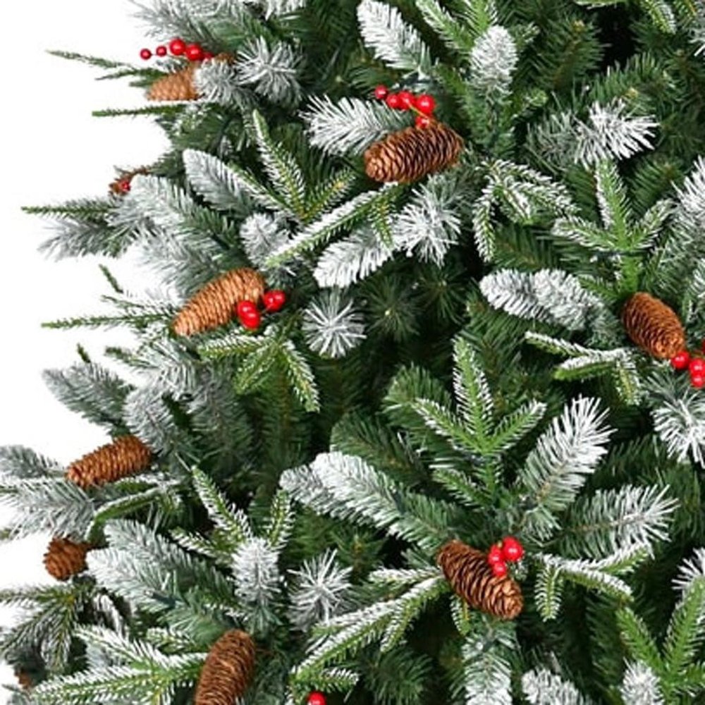 7' White Full Pine Christmas Tree