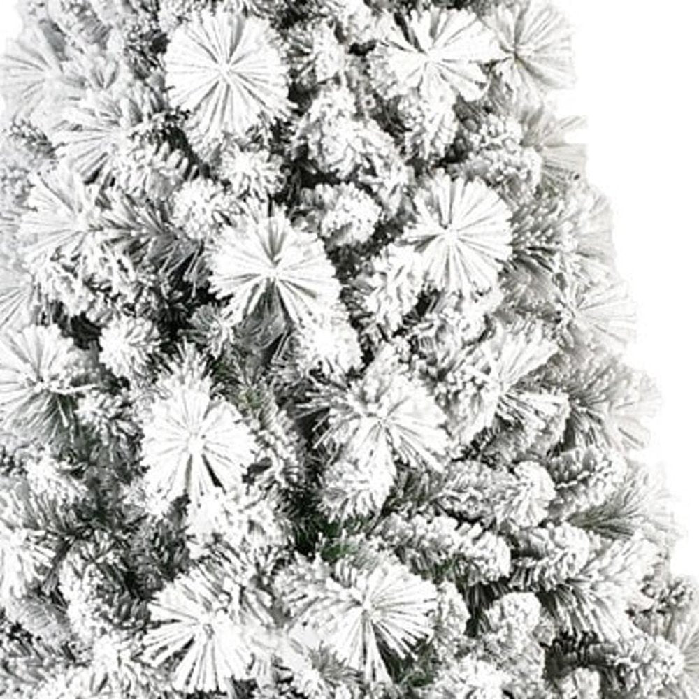 7' Full Flocked Spruce Christmas Tree