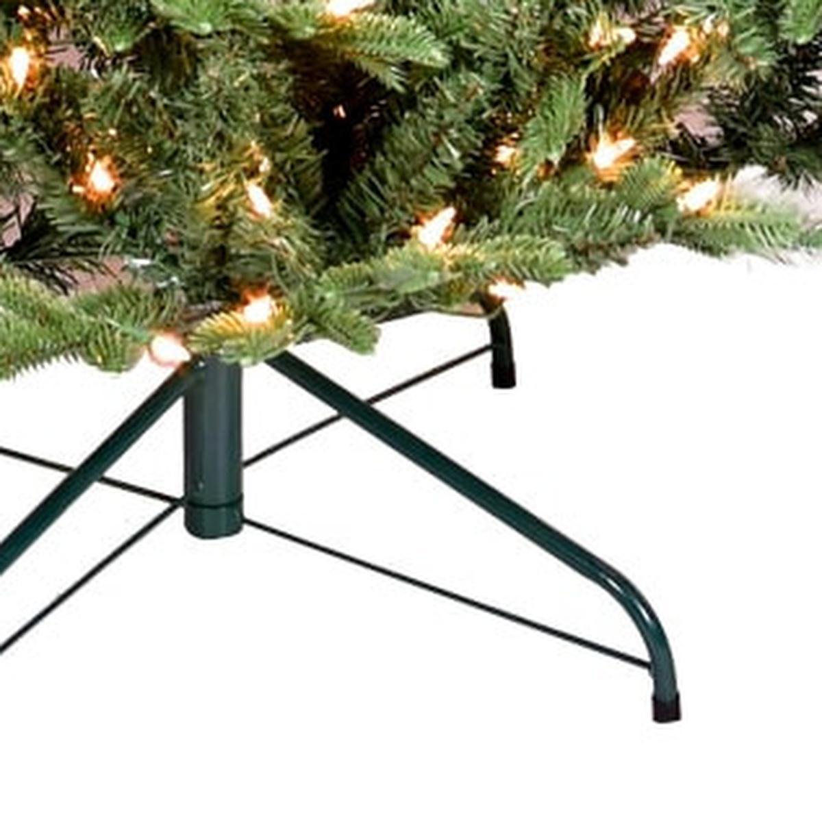7' Pre Lit Full Pine Christmas Tree