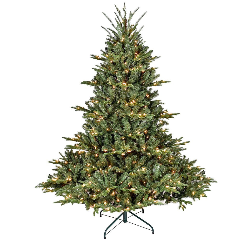7' Pre Lit Full Pine Christmas Tree