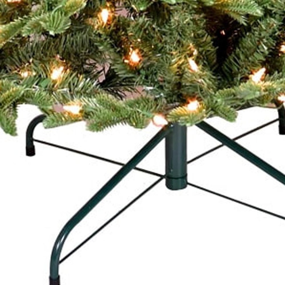 7' Pre Lit Full Pine Christmas Tree