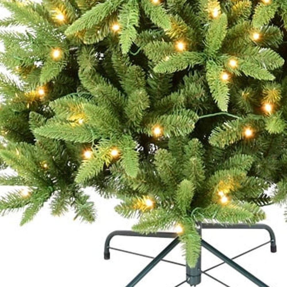 7' Pre Lit Full Pine Christmas Tree - 84.00" H x 40.00" W x 40.00" D