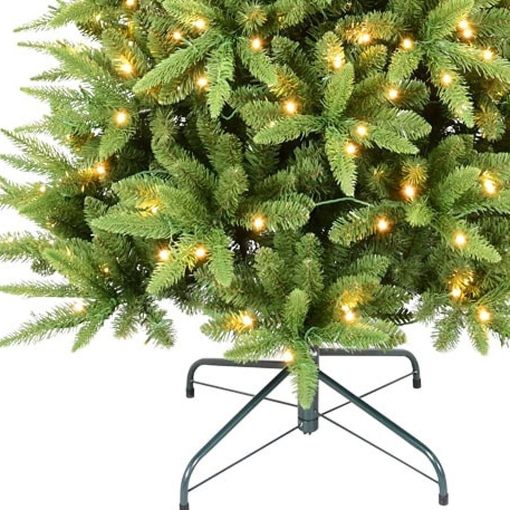 7' Pre Lit Full Pine Christmas Tree - 84.00" H x 40.00" W x 40.00" D