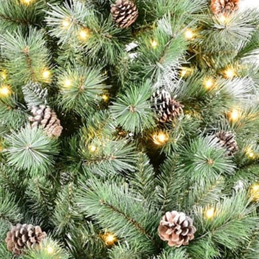 7.5' Pre Lit Full Pine Christmas Tree