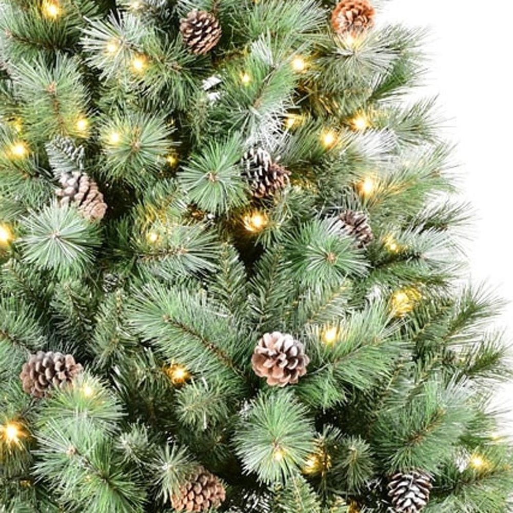 7.5' Pre Lit Full Pine Christmas Tree