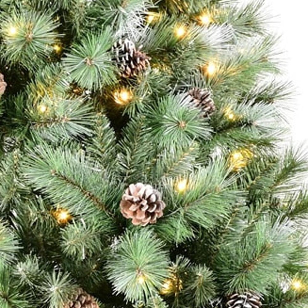 7.5' Pre Lit Full Pine Christmas Tree