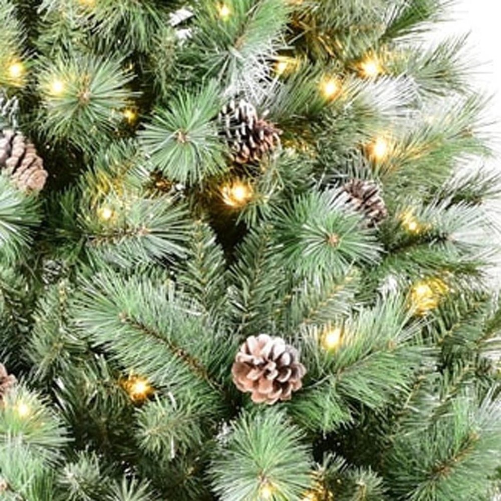 7.5' Pre Lit Full Pine Christmas Tree