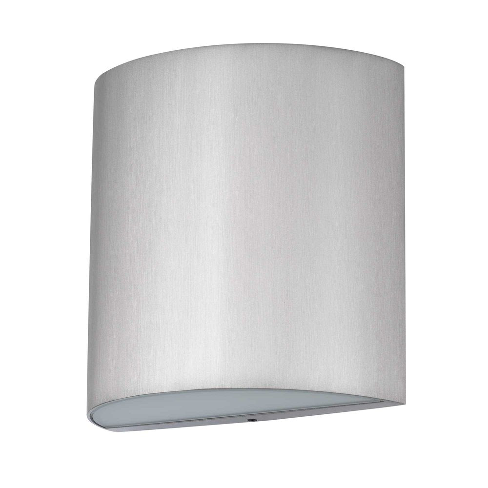 Silver LED Dimmable Outdoor Hanging Light - 4.63" H x 4.63" W x 2.38" D