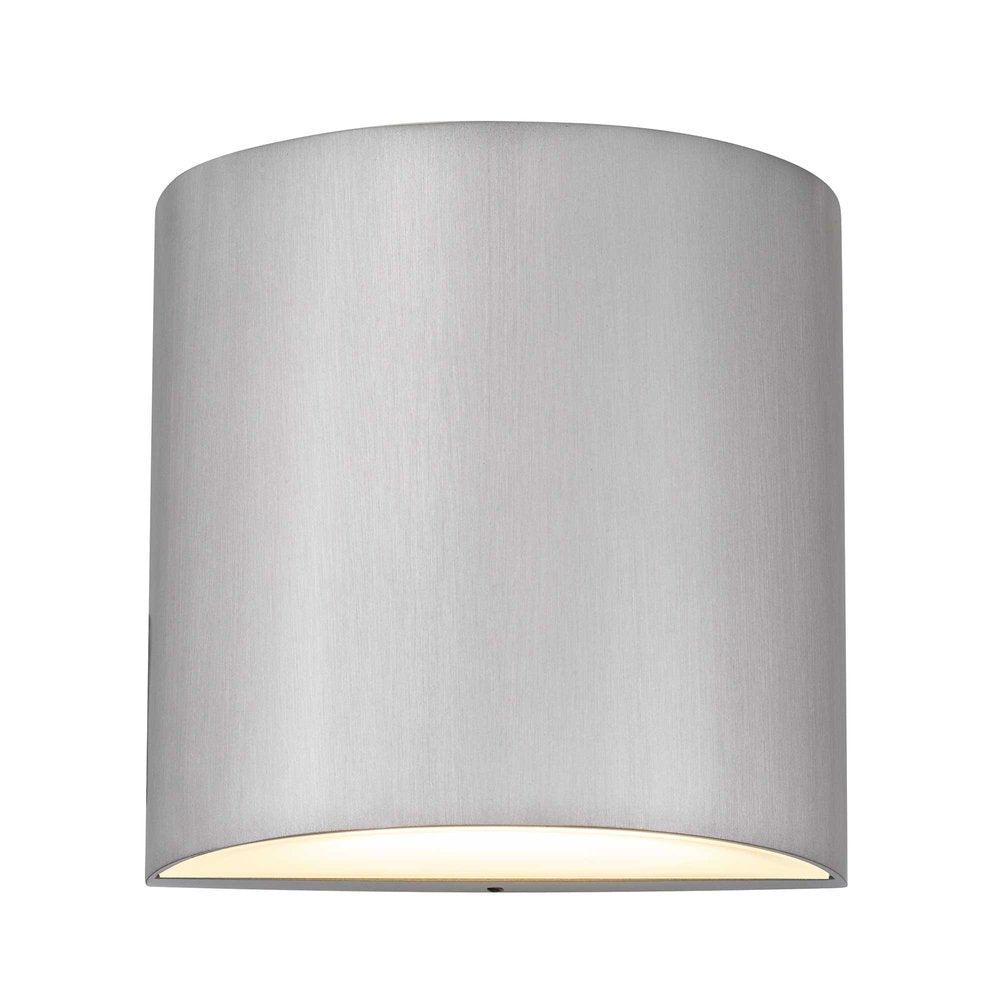 Silver LED Dimmable Outdoor Hanging Light - 4.63" H x 4.63" W x 2.38" D
