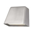 Silver LED Dimmable Outdoor Hanging Light - 4.63" H x 5.50" W x 3.00" D on a white background