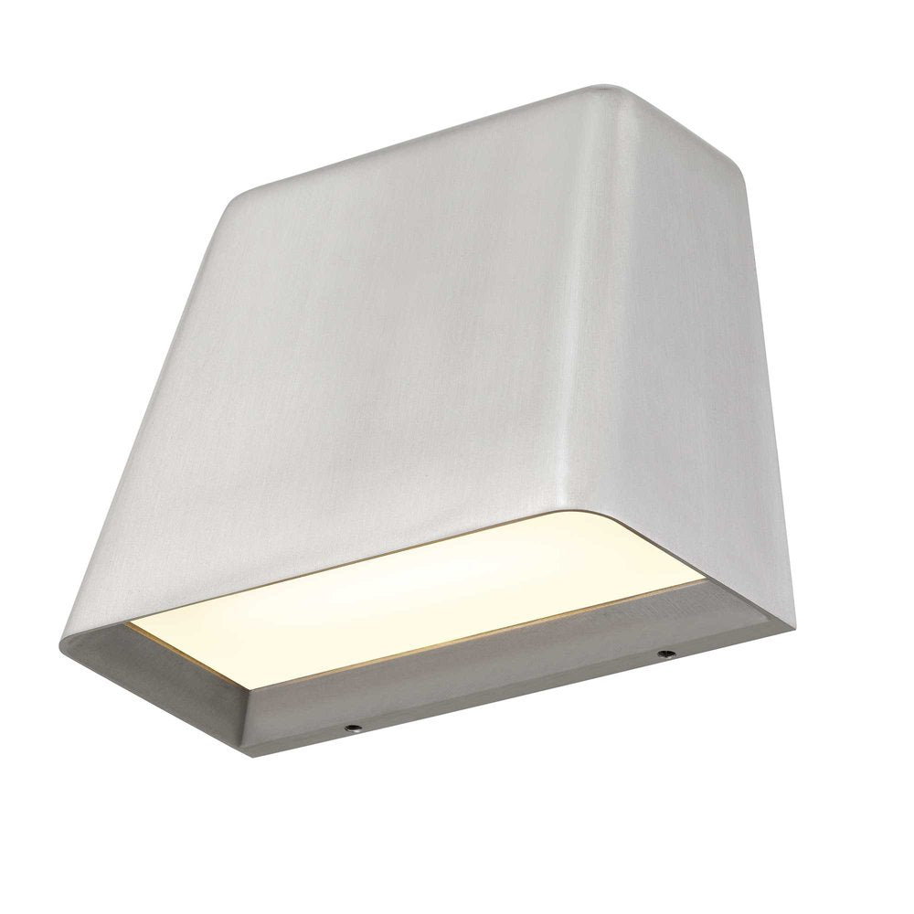 Silver LED Dimmable Outdoor Hanging Light - 4.63" H x 5.50" W x 3.00" D
