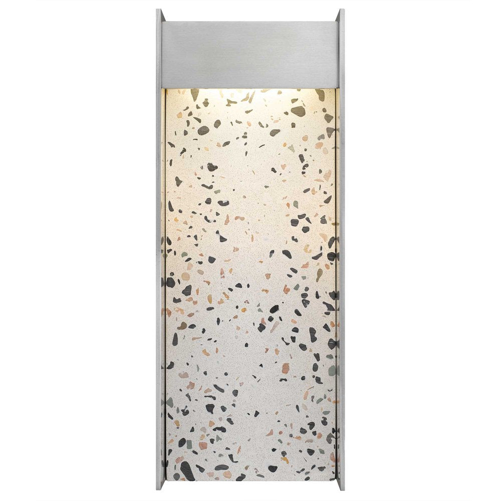 Silver LED Dimmable Outdoor Hanging Light - 14.00" H x 5.50" W x 3.38" D