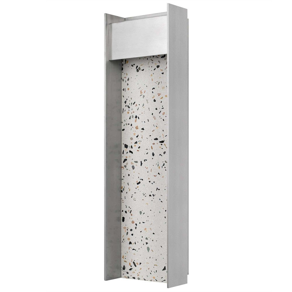Silver LED Dimmable Outdoor Hanging Light - 20.00" H x 6.00" W x 3.38" D