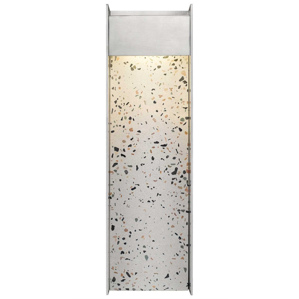 Silver LED Dimmable Outdoor Hanging Light - 20.00" H x 6.00" W x 3.38" D