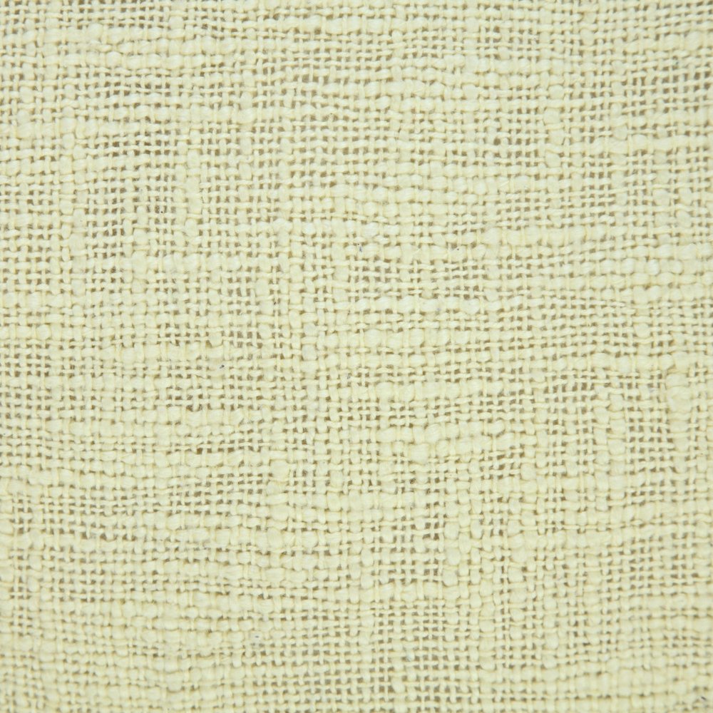Set of Two 20" Yellow Cotton Throw Pillows with Tassels