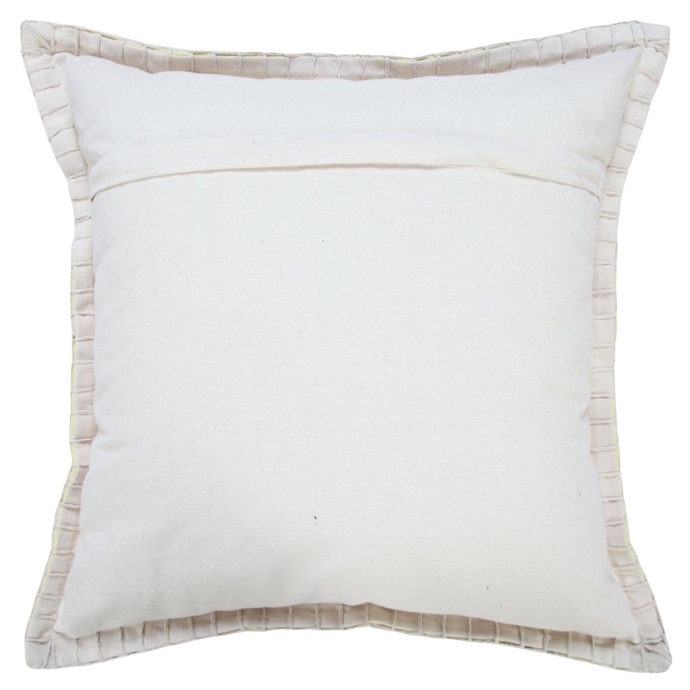 Set of Two 20" Yellow Cotton Throw Pillows