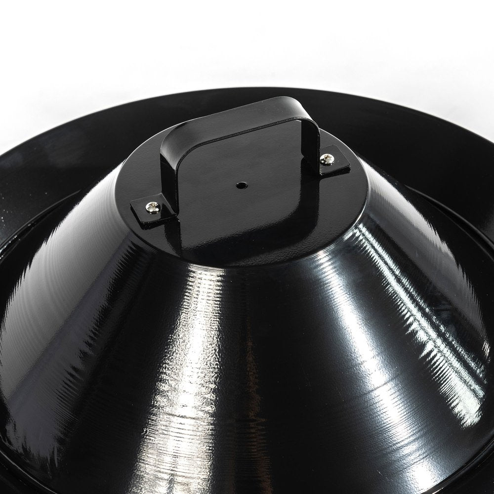 50000 BTU 19" Black Steel Propane Portable Tabletop Round Fire Pit