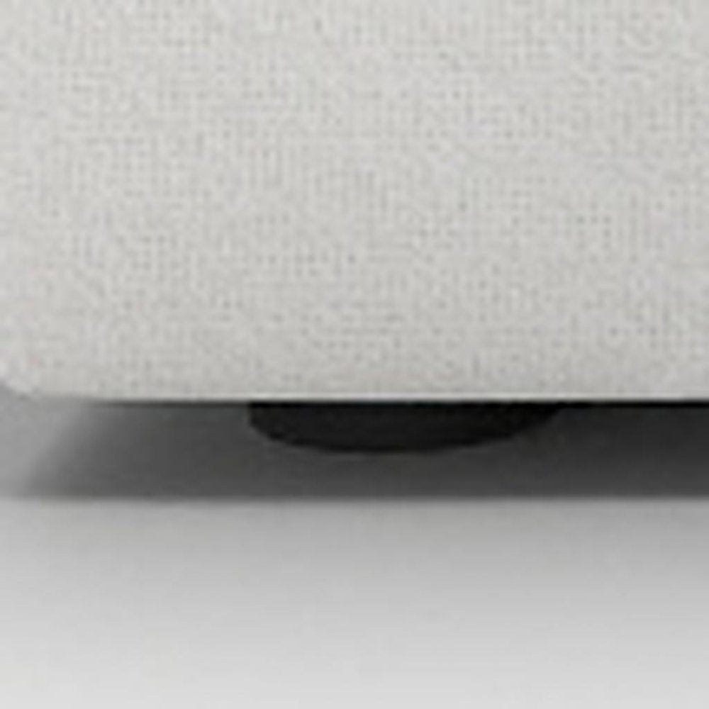 80" White Linen Blend Modular Loveseat and Toss Pillows
